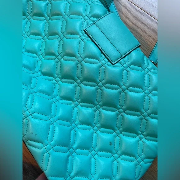 Kate Spade Quilted Turquoise Shoulder Bag & Dust Bag